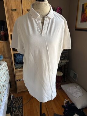 thread and cloth Classic Men's White Polo Shirt - Large
